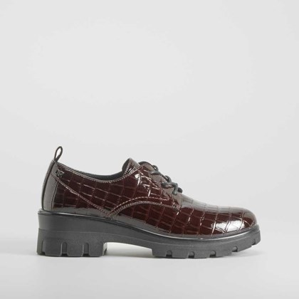 Blucher grabado coco marrón COMFEET