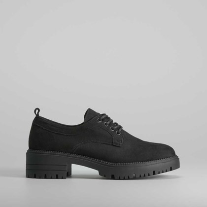 Blucher negro con plataforma dentada NYC