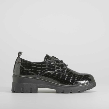 Blucher grabado coco negro COMFEET