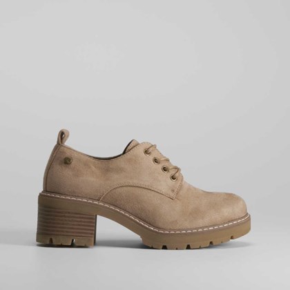 Blucher tacón beige SENDA ROAD