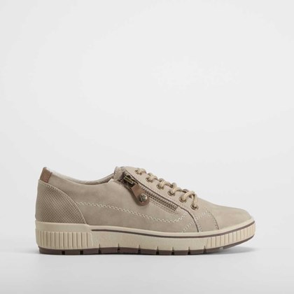 Blucher cremallera en beige SENDA ROAD