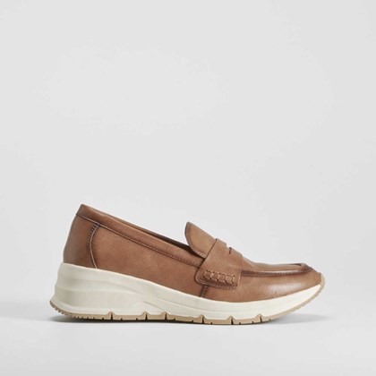Mocasín cuña beige COMFEET