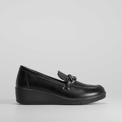 Mocasín cadena negro de COMFEET