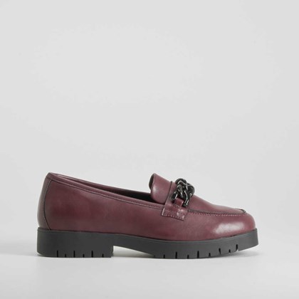 Mocasín cadena burdeos COMFEET