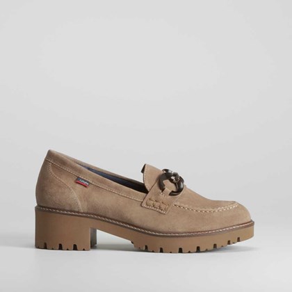 Mocasín piel estribo beige CALLAGHAN