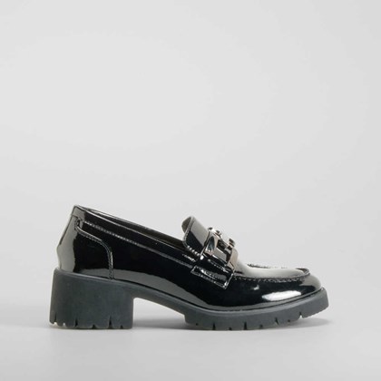 Mocasín tacón Shock Absorber negro COMFEET