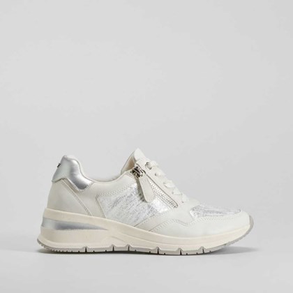 Sneaker cuña blanca COMFEET
