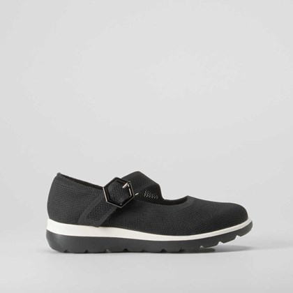Zapato merceditas confort hebilla negra COMFEET