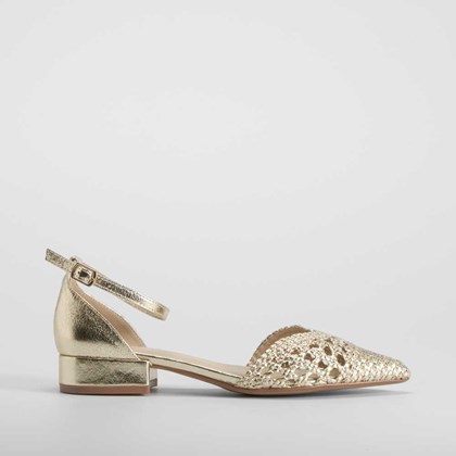 Sandalia plana oro PICCOLA PIU