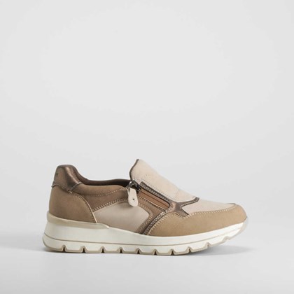 Zapato cremallera marrón COMFEET