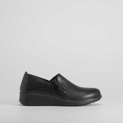 Zapato cerrado slip on cremallera COMFEET