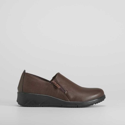 Zapato cerrado slip on cremallera COMFEET