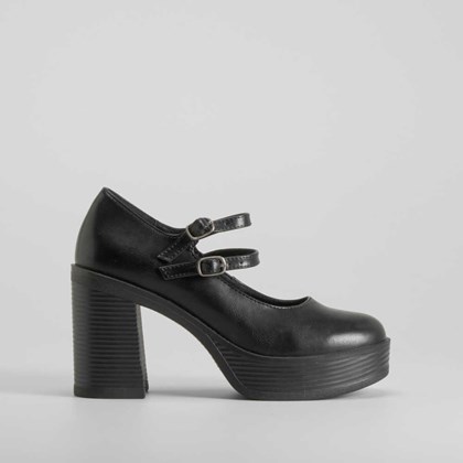 Zapato tacón plataforma negro NYC