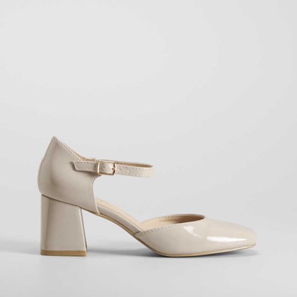 Zapato pala tacón beige PICCOLA PIU