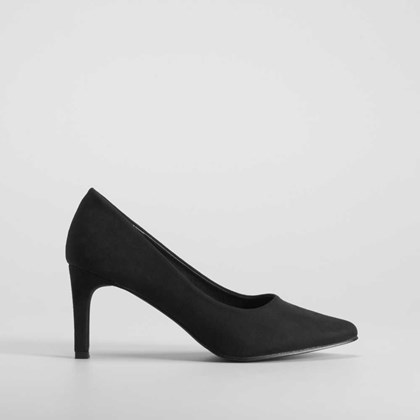 Zapato salón básico de tacón negro PICCOLA PIU