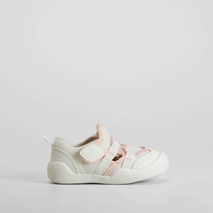 Zapatilla lona mesh bebé blanca COMFEET BABY