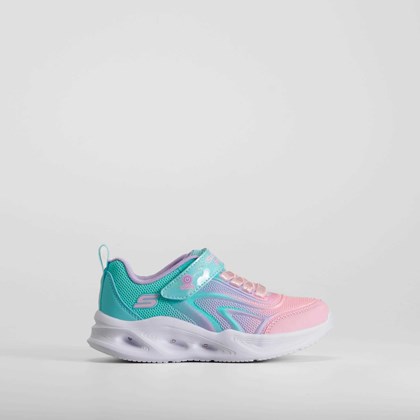 Zapatilla deportiva luces glow rosa SKECHERS