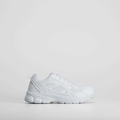 Sneaker chunky metalizada blanca XTI