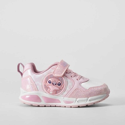 Deportiva infantil rosa y brillantes STITCH