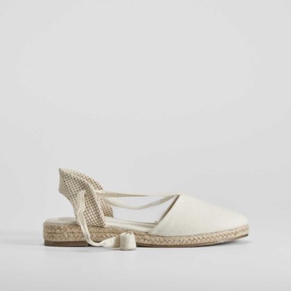 Alpargata de yute cintas beige OH GIRL