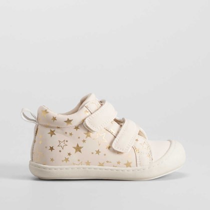 Botín print estrellas bebé beige COMFEET