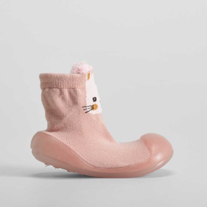 Zapatilla antideslizante orejas rosa OLYNE
