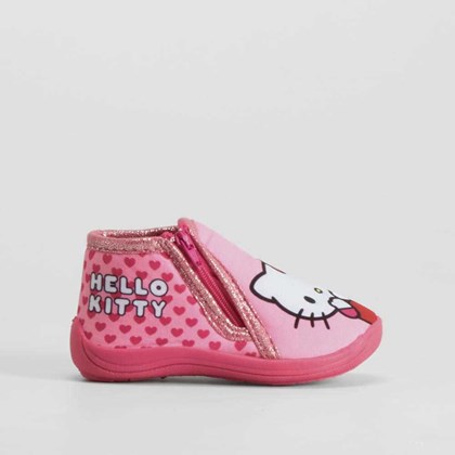Zapatilla de bebé con corazones rosa HELLO KITTY