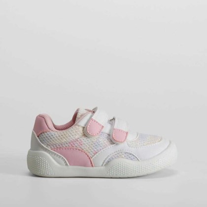 Zapatilla doble velcro blanca COMFEET BABY