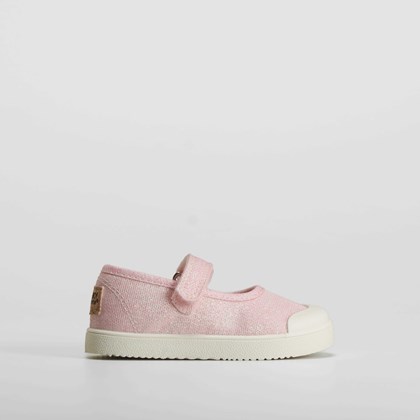 Zapatilla lona merceditas bebé rosa RELIFE