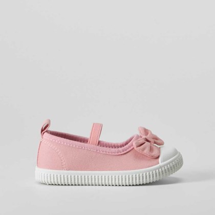 Zapatilla lona bailarina bebé rosa BACHE