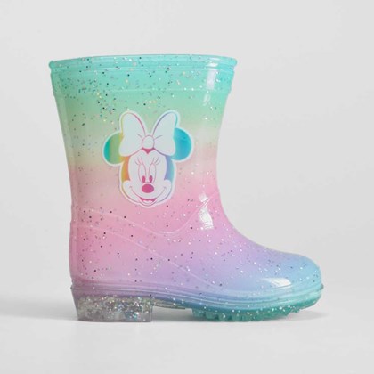 Botas de agua purpurina bebé MINNIE