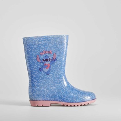 Bota de agua infantil morada STITCH