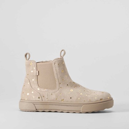 Botín plano elástico estrellas beige OH GIRL