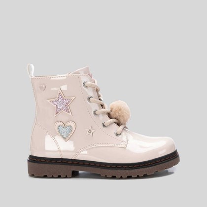 Botín pompón beige XTI