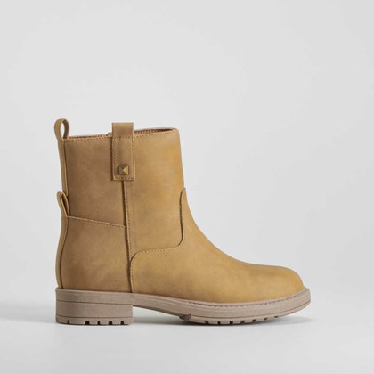 Botín campero estrella juvenil marrón OH GIRL