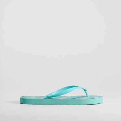 Chancla de dedo corazones y verde COCONUT
