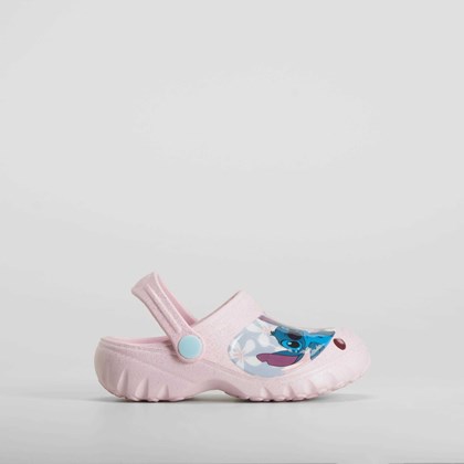 Zueco diseño rosa STITCH