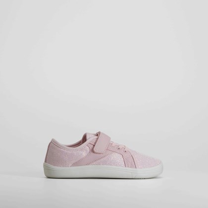 Zapatilla deportiva mesh brillo rosa COMFEET
