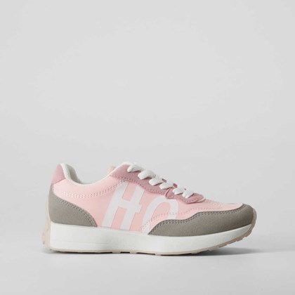 Deportiva retrojogging rosa y gris OH GIRL