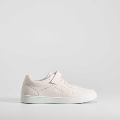 Deportiva con velcro rosa UTWO