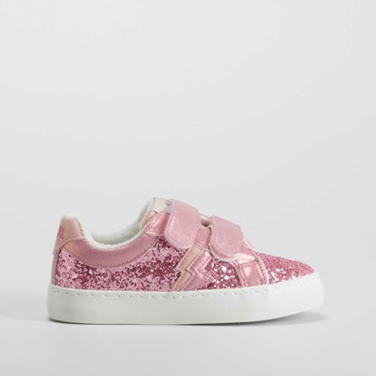Deportiva casual rosa y brillo OH GIRL