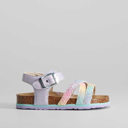 Sandalia bio glitter arcoíris OH GIRL