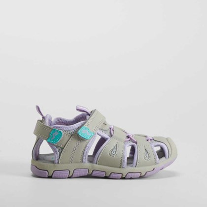Sandalia deportiva rosa y gris OH GIRL