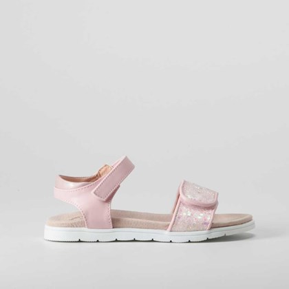 Sandalia doble velcro rosa COMFEET