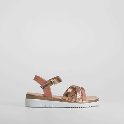 Sandalia rmultitiras rosa OH GIRL!