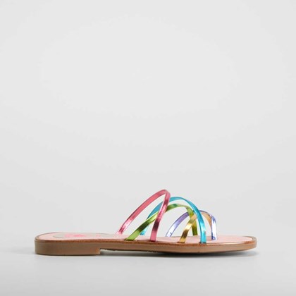 Sandalia tiras de piel multicolor PABLOSKY