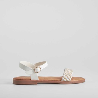 Sandalia strass blanca OH GIRL