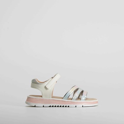 Sandalia tiras plata COMFEET KIDS
