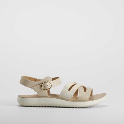 Sandalia confort tiras juvenil beige COMFEET
