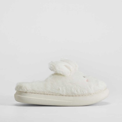 Zapatilla casa conejito blanca OLYNE